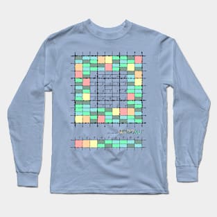 Mydoku_003_H001_003_F: Sudoku, Sudoku coloring, logic, logic puzzle, holiday puzzle, fun, away from screen Long Sleeve T-Shirt